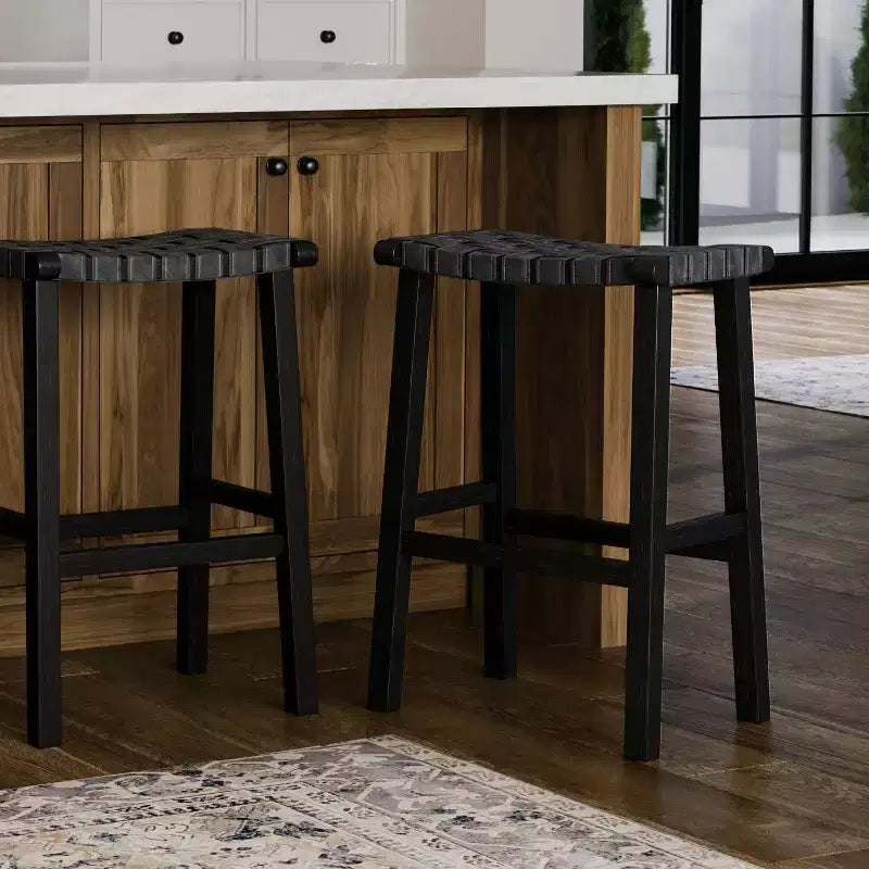 Tabouret de bar sans dossier en similicuir 30