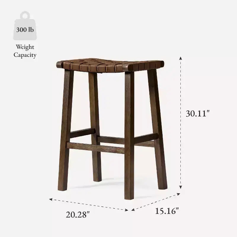 Tabouret de bar sans dossier en similicuir 30