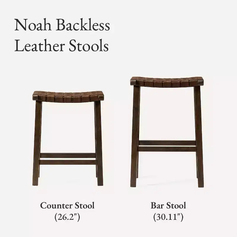 Tabouret de bar sans dossier en similicuir 30