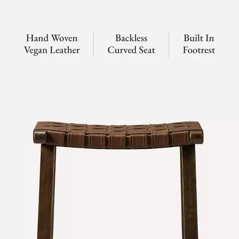 Tabouret de bar sans dossier en similicuir 30