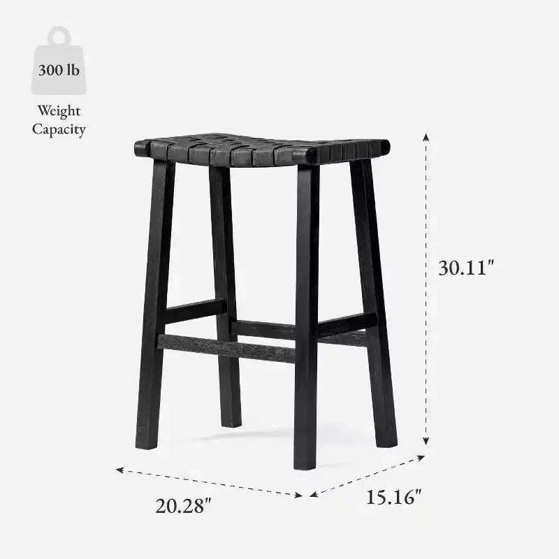 Tabouret de bar sans dossier en similicuir 30