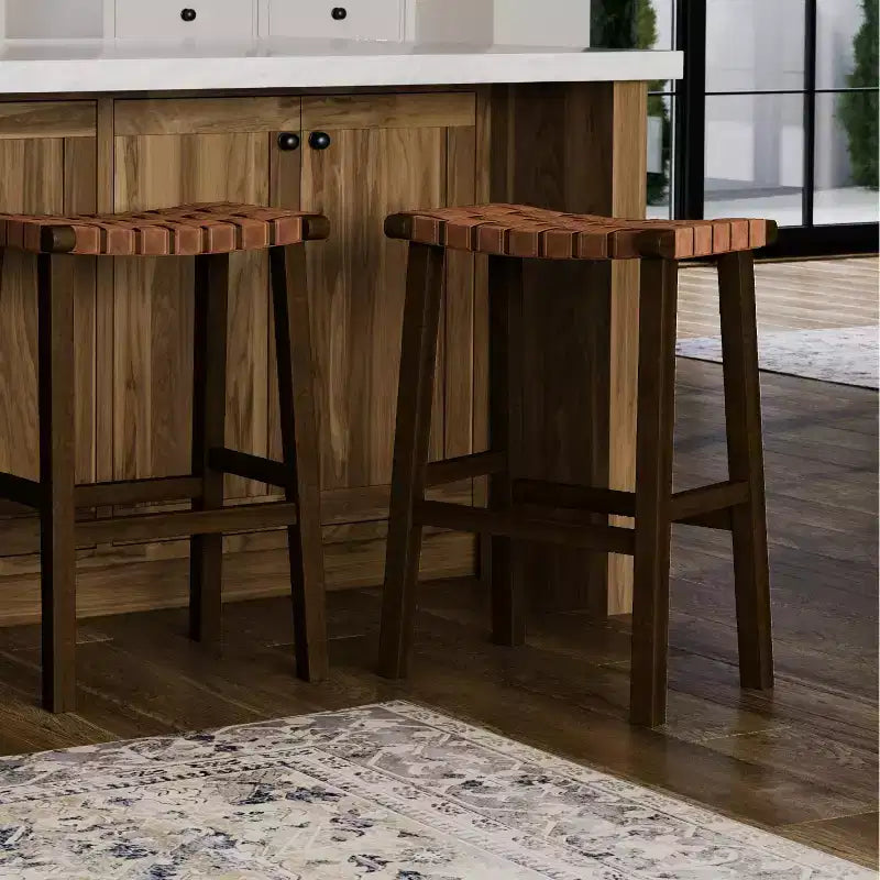 Tabouret de bar sans dossier en similicuir 30