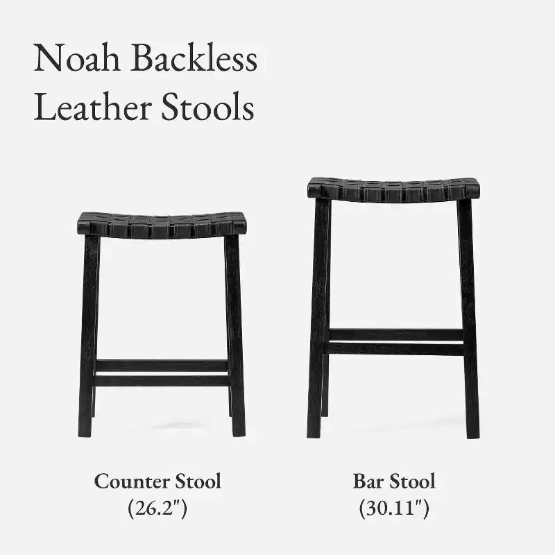 Tabouret de bar sans dossier en similicuir 30