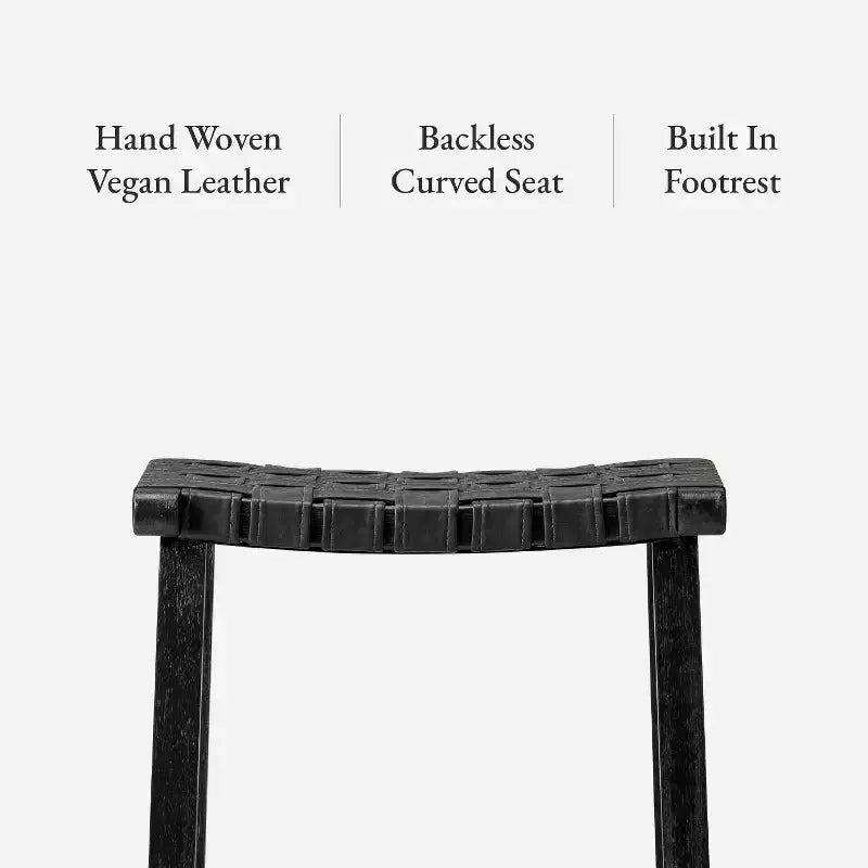 Tabouret de bar sans dossier en similicuir 30