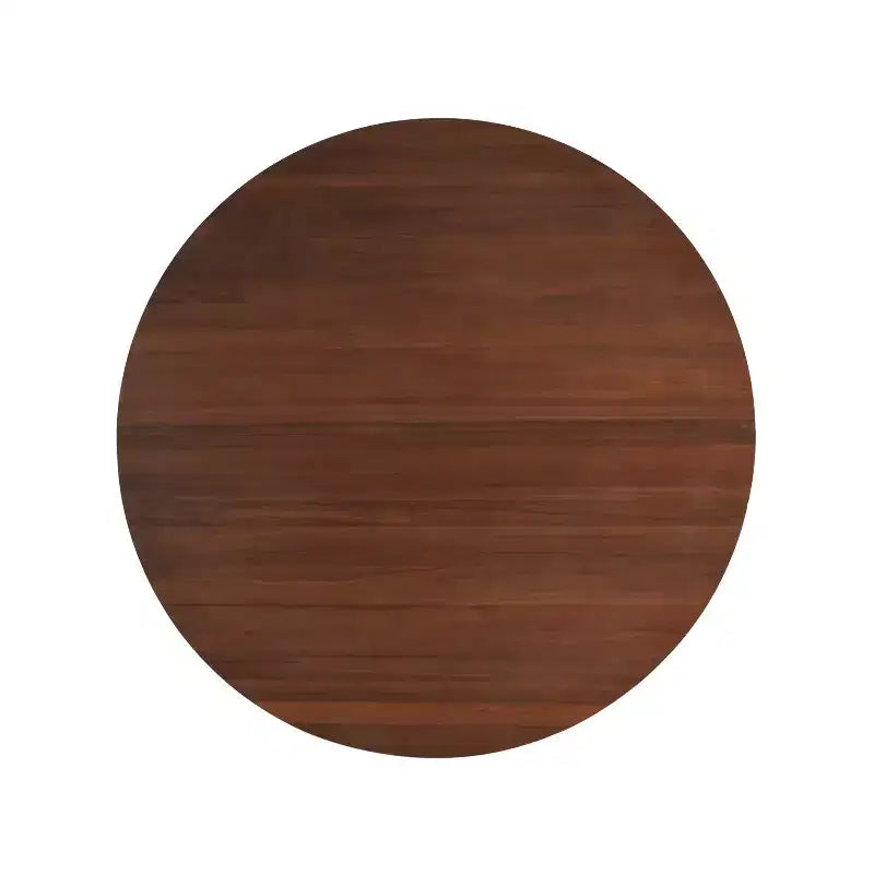 Table de salle à manger ronde en bois de 48 po avec pieds entrecroisés