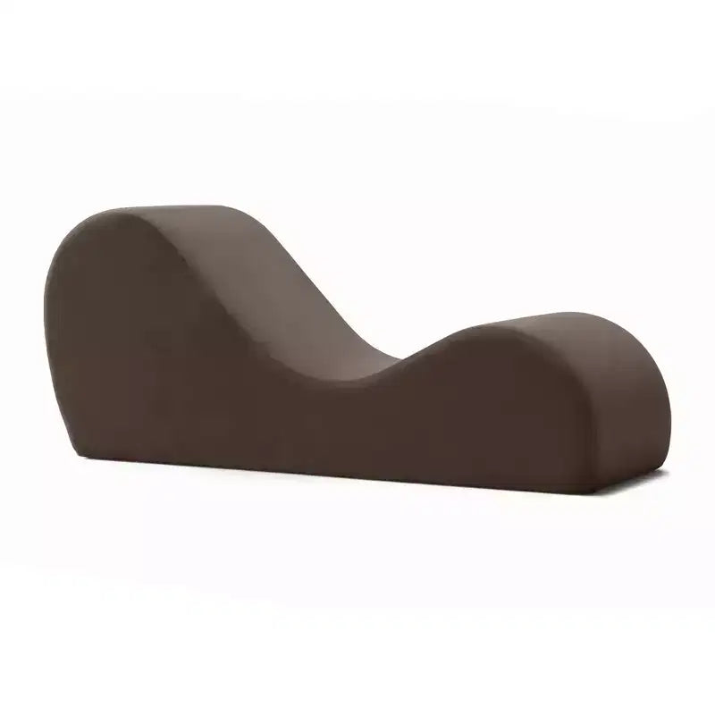 Élégante chaise longue de yoga – Fabriquée aux États-Unis – Idéale pour les étirements, la relaxation, l'exercice et plus, 152 cm L x 46 cm l x 66 cm H, Gris clair