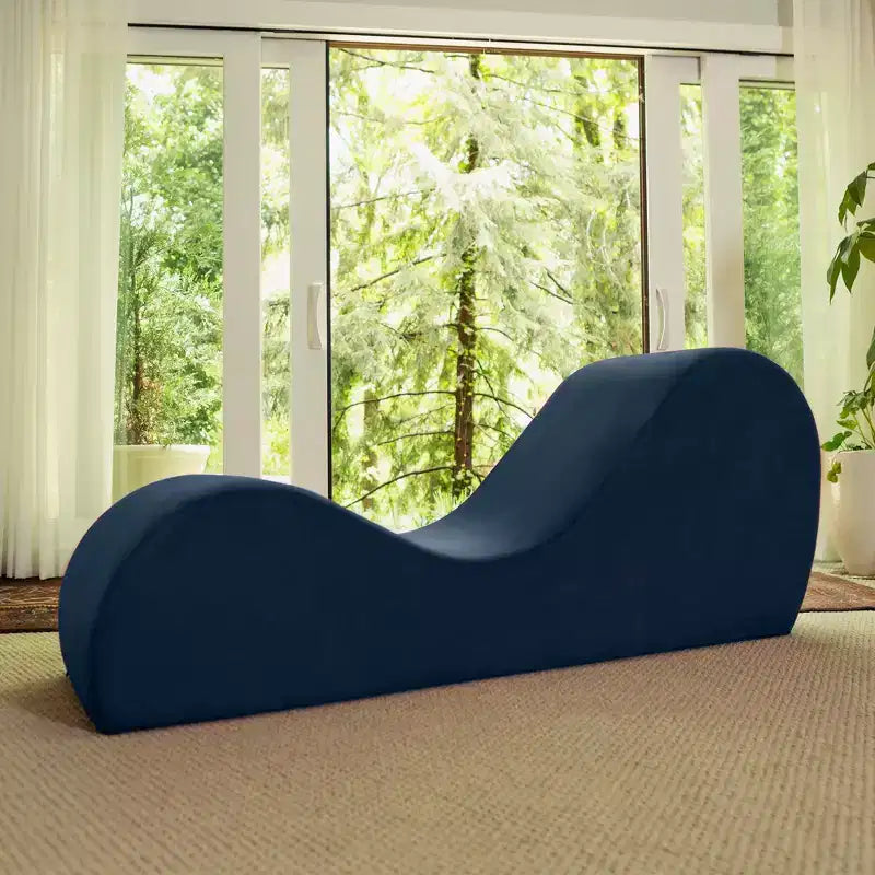 Élégante chaise longue de yoga – Fabriquée aux États-Unis – Idéale pour les étirements, la relaxation, l'exercice et plus, 152 cm L x 46 cm l x 66 cm H, Gris clair