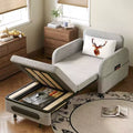 Luck Live Modern Adjustable sleeper sofa Pullout Sofa Bed with Modern Linen Fabric for Living Room