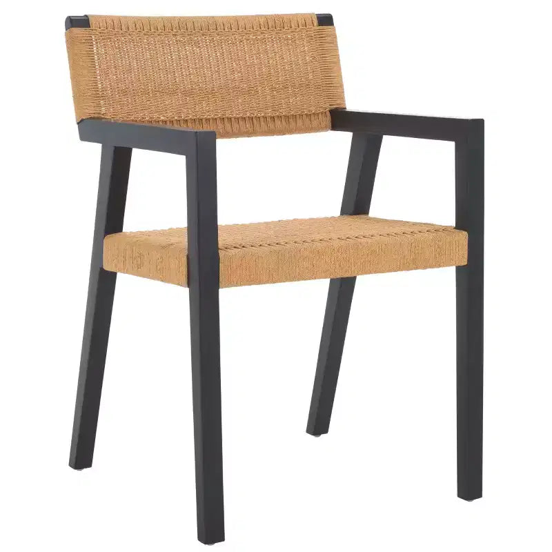 Chaise de salle à manger en corde tressée
