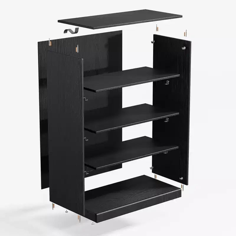 Buffet d'appoint en bois 49*31*16, meuble de rangement avec étagères réglables pour cuisine, chambre, salon, salle à manger