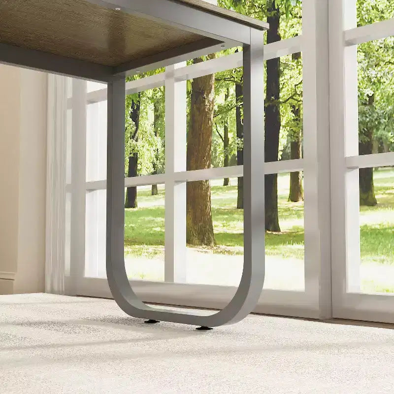 Bureau d'ordinateur à piédestal unique : poste de travail modulaire avec organiseur à 3 tiroirs, étagère ouverte et rangement réglable Bureau d'ordinateur pour la maison