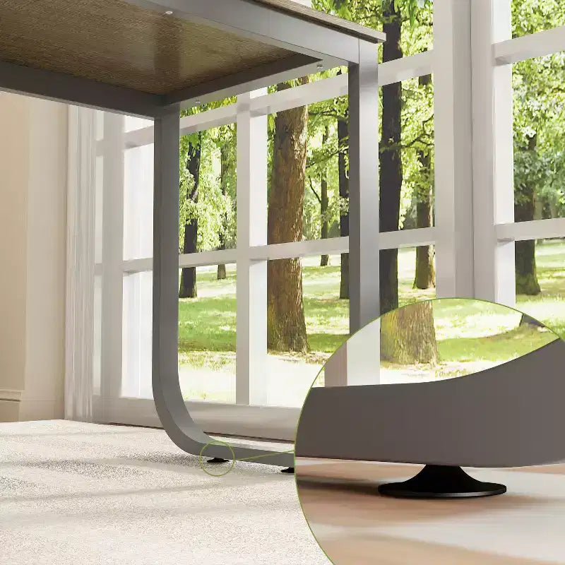 Bureau d'ordinateur à piédestal unique : poste de travail modulaire avec organiseur à 3 tiroirs, étagère ouverte et rangement réglable Bureau d'ordinateur pour la maison