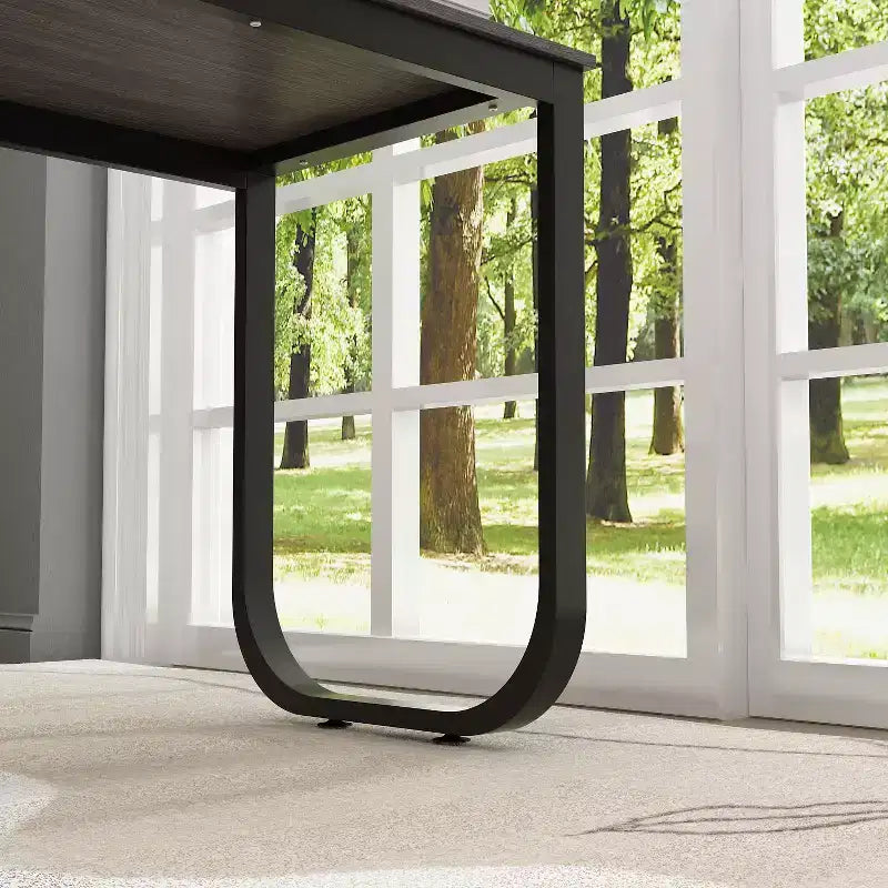 Bureau d'ordinateur à piédestal unique : poste de travail modulaire avec organiseur à 3 tiroirs, étagère ouverte et rangement réglable Bureau d'ordinateur pour la maison