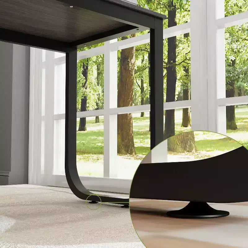 Bureau d'ordinateur à piédestal unique : poste de travail modulaire avec organiseur à 3 tiroirs, étagère ouverte et rangement réglable Bureau d'ordinateur pour la maison