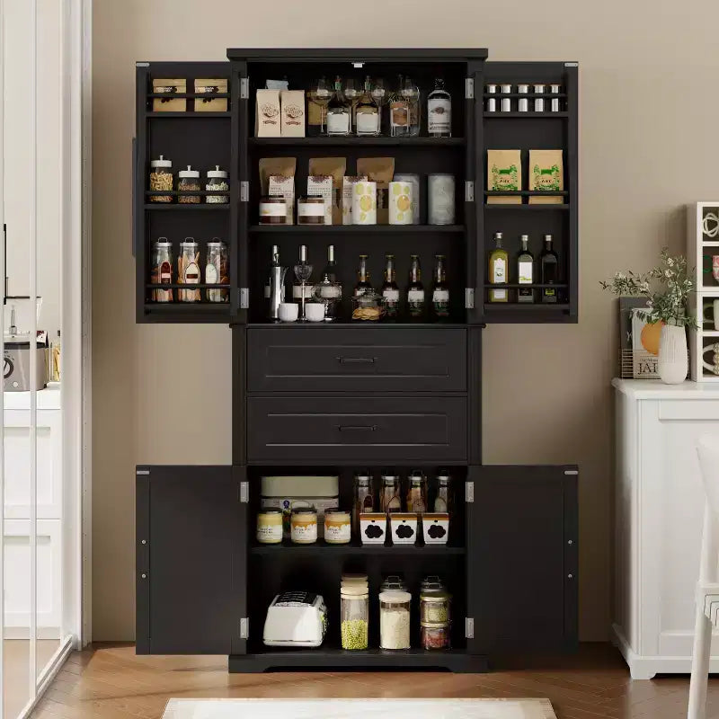 Christopher Knight Home Walter Modern Multi-Functional Storage Cabinet with 2 Drawers and Adjustable Shelves