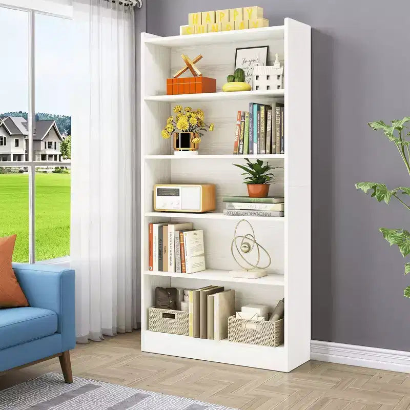 MAYEERTY Modern Open Bookshelf Ideal for Living Room Bedroom Library Classroom