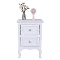 Karl Home 2-Drawer White MDF 15.75in. W Nightstands