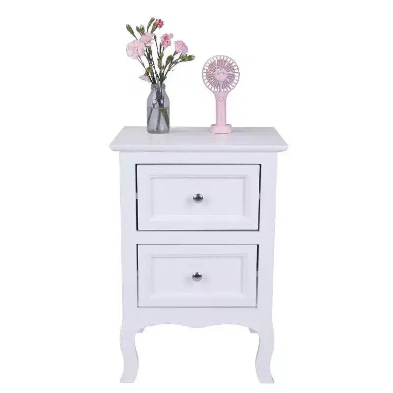 Karl Home 2-Drawer White MDF 15.75in. W Nightstands