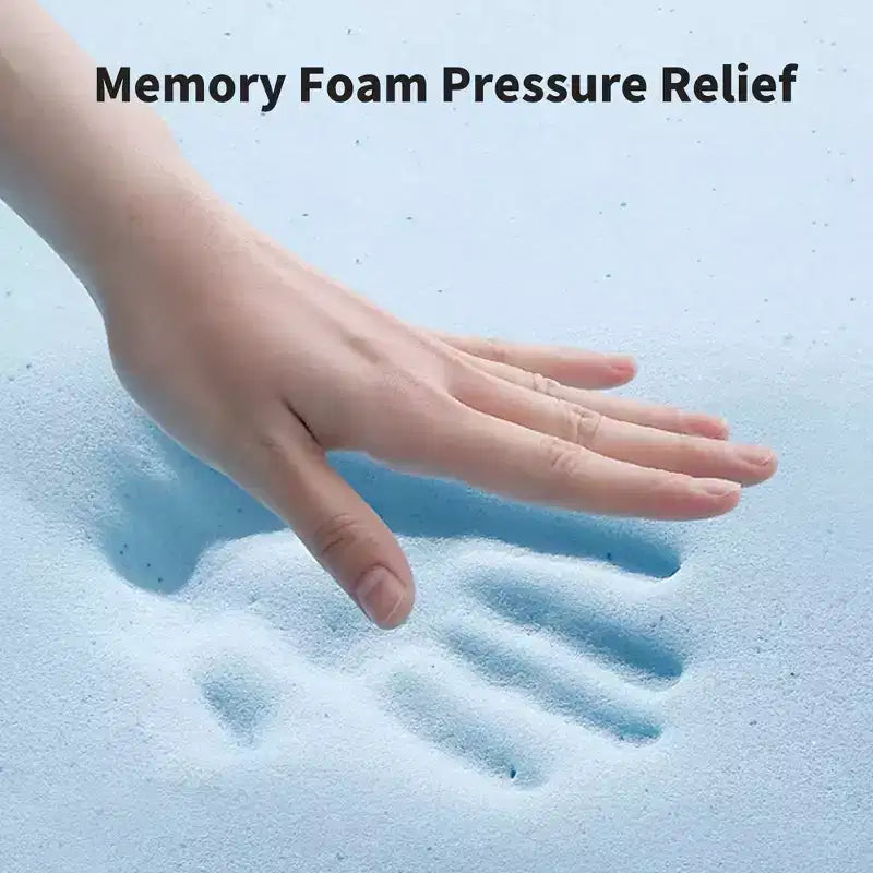 Matelas hybride de 30 cm, Housse respirante et certifiée fraîcheur, Mousse à mémoire de forme et ressorts ensachés individuellement, Soutien mi-ferme