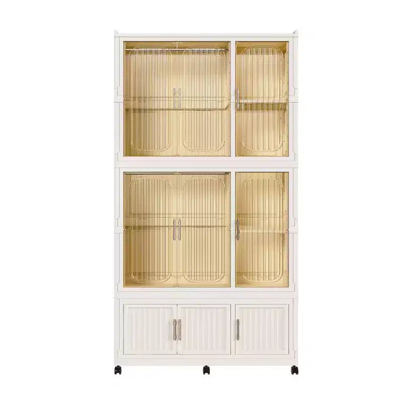 Armoire de rangement portable, Meuble de rangement, avec 9 portes magnétiques et 9 cubes