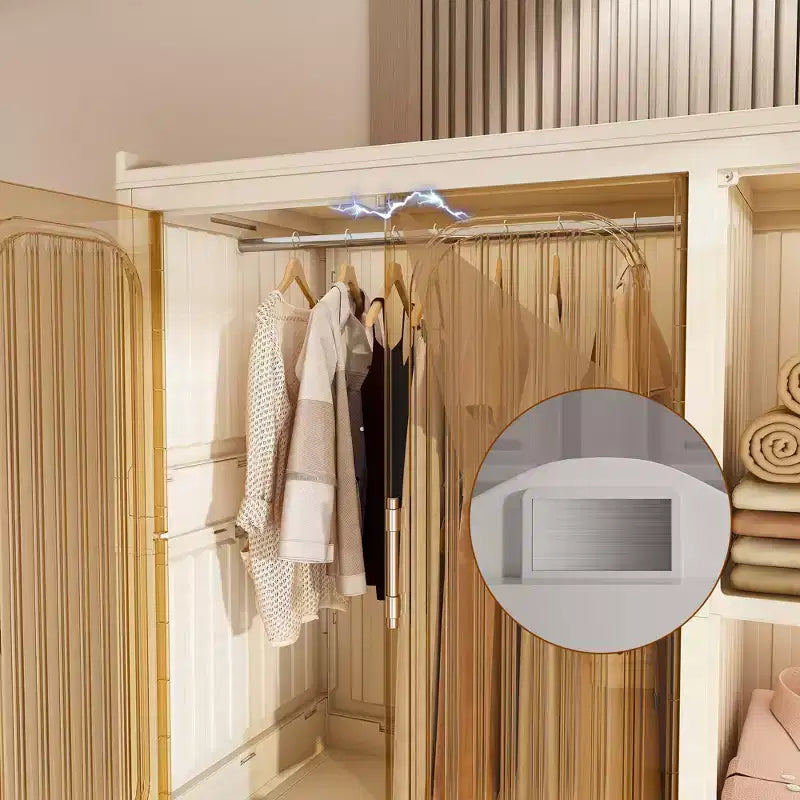 Armoire de rangement portable, Meuble de rangement, avec 9 portes magnétiques et 9 cubes