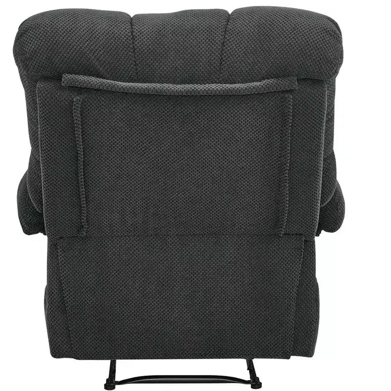 Fauteuil inclinable moderne rembourré en tissu surdimensionné