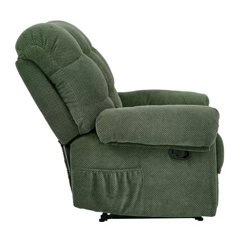 Fauteuil inclinable moderne rembourré en tissu surdimensionné