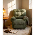 GDFStudio Chad Modern Overstuffed Fabric Upholstered Recliner Chair