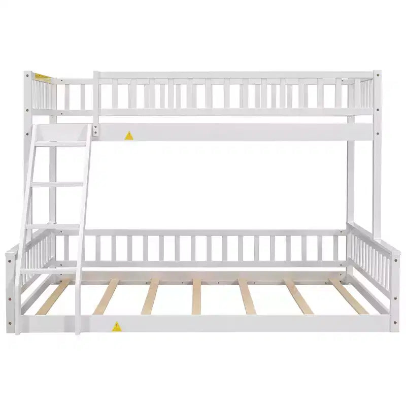 Lit en bois Twin XL avec garde-corps, échelle, assemblage facile