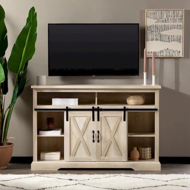 Middlebrook 52-inch Highboy Sliding Barn Door TV Stand