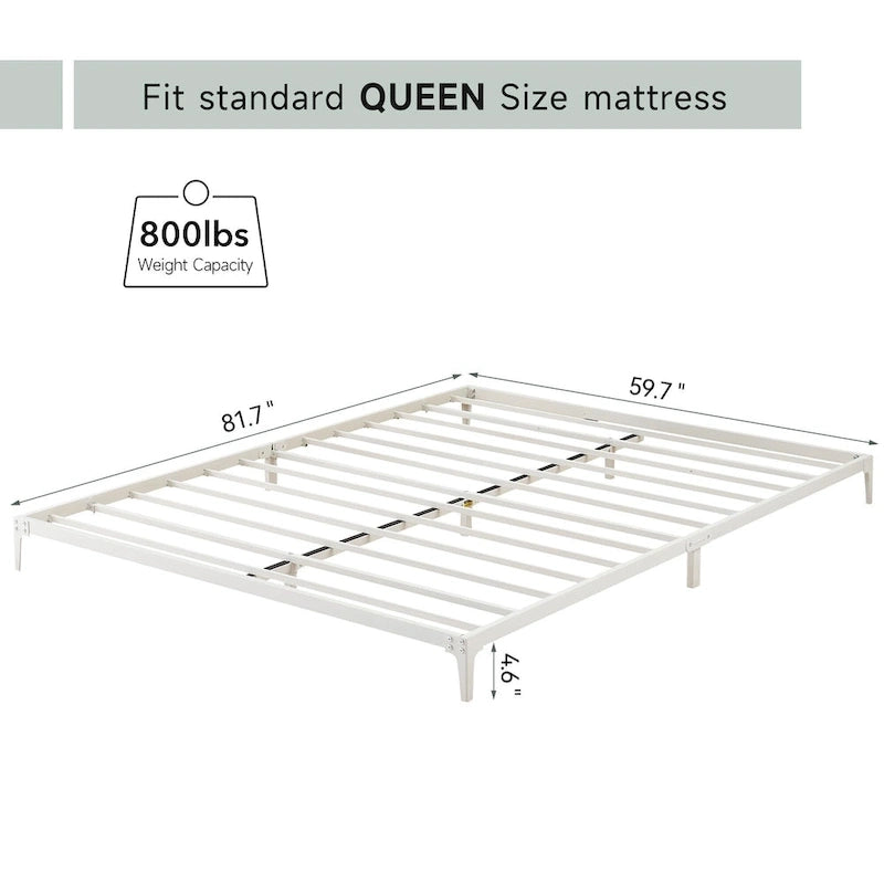 Metal Bed Frame, Low Platform Bed Frames