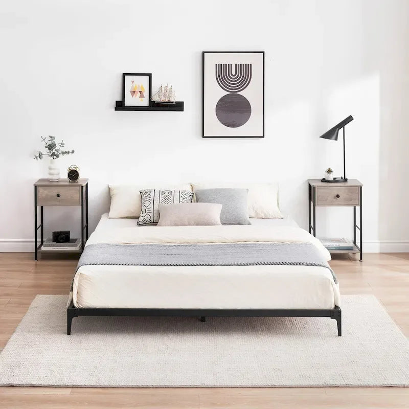 Metal Bed Frame, Low Platform Bed Frames