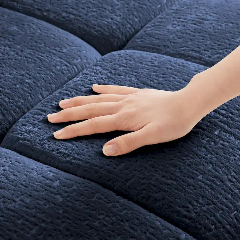 Modern 3-Seater Tufted Sofa Couch with Pillows
