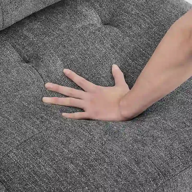 Grey 116 L-Shaped 6-Seat Sofa with Chairs and Storage