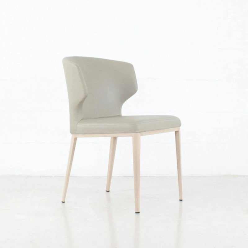 Cabo Mid-century Modern Faux Leather Wingback Dining Chair