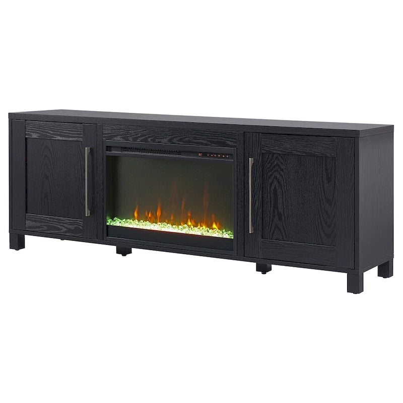 Chabot TV Stand with Crystal Fireplace
