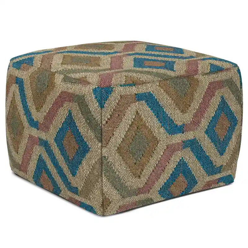 WYNDENHALL Mirella Boho Square Pouf