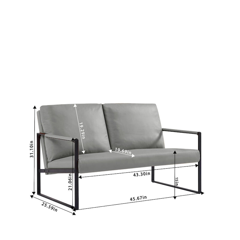 Accent Arm Chair with Extra Thick Padded Backrest and Seat Cushion Sofa Chairs