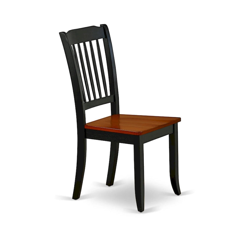 East West Furniture Dining Table Set- an Oval Kitchen Table and Kitchen Chairs, 42x60 Inch, Black & Cherry(Pieces Options)