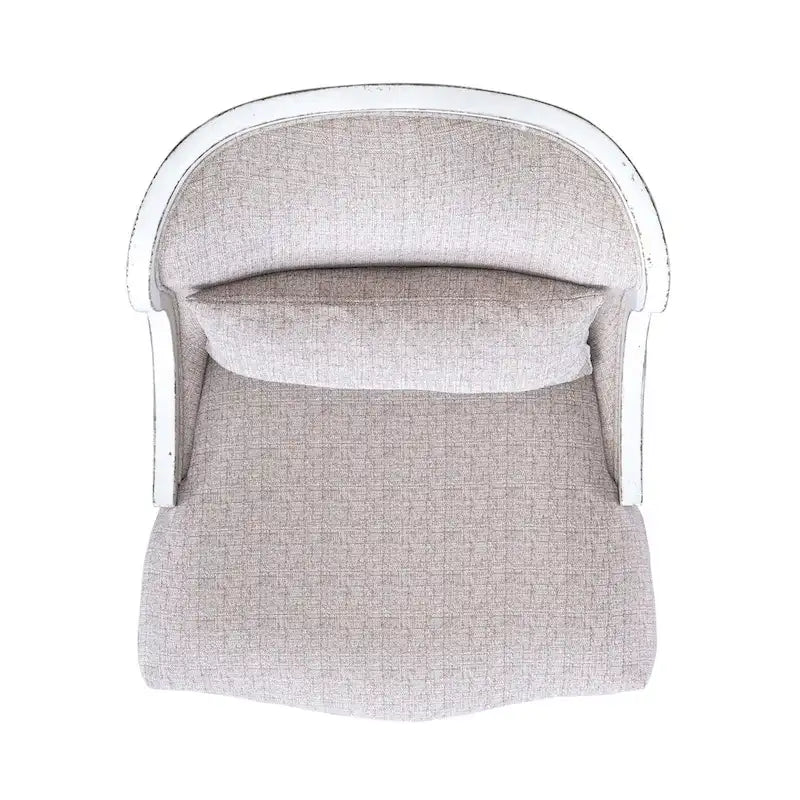 Magnolia Manor Antique White Upholstered Accent Chair